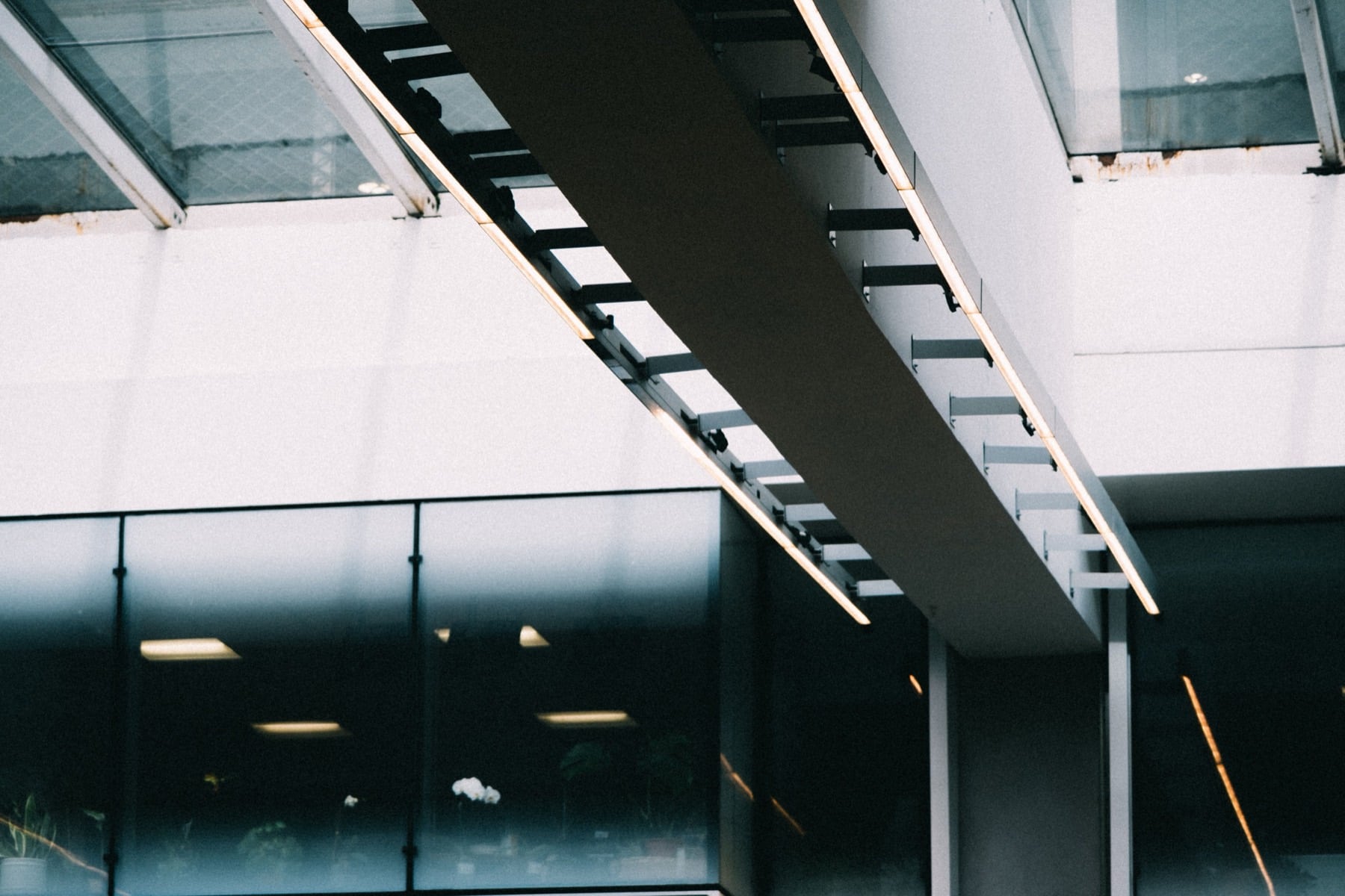 A commercial cleaner in a modern office won through commercial cleaning contracts